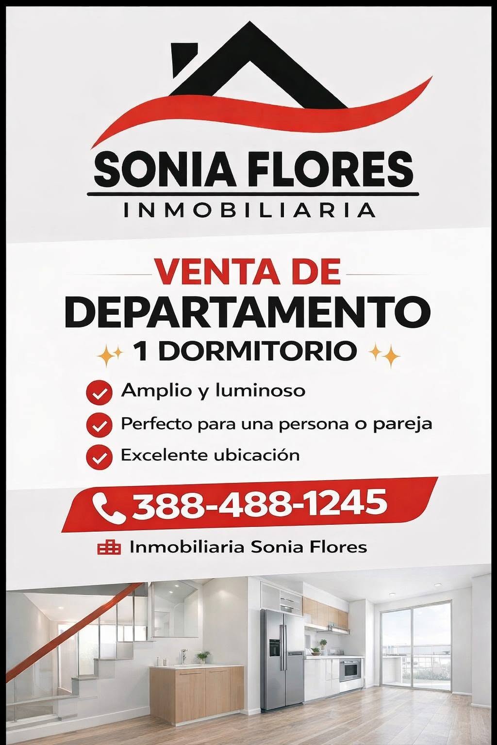 Departamento de 1 dormitorio cerca del Parque San Martín Barrio Centro